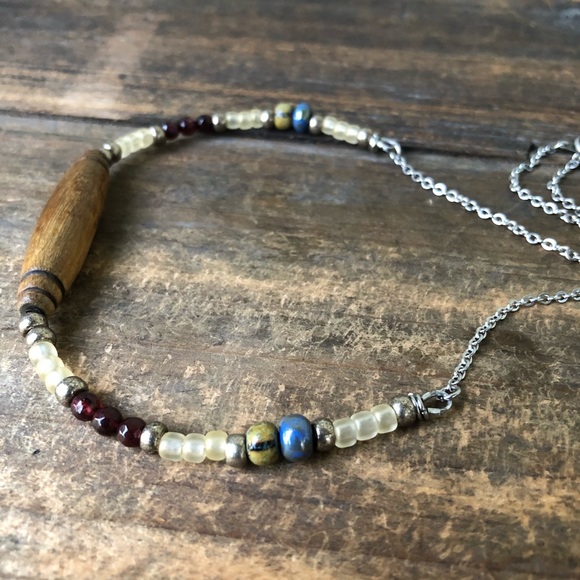 Patriotic Americana Short Gemstone Necklace - Picture 3 of 5